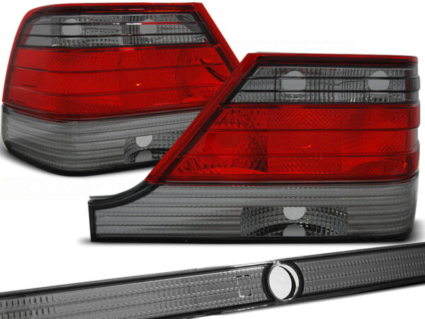 Baklykter Mercedes W140 95-10.98 Red Smoke