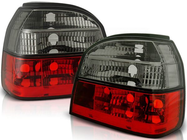 Baklykter VW Golf 3 09.91-08.97 Red Smoke