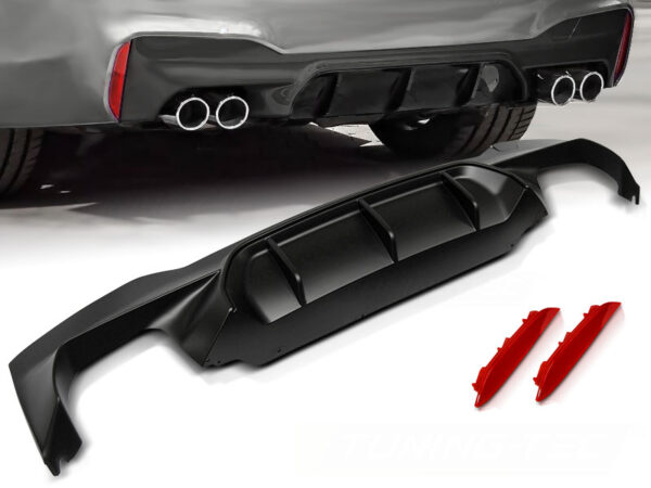 Diffuser BMW G30/G31 17-20 Sport Style M-Sport Quad Utgang – bilde 1 av 2