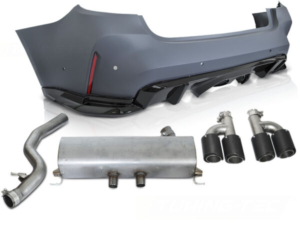 Bakfanger BMW G20 19-22 M-Performance Style (G80) PDC med eksosanlegg