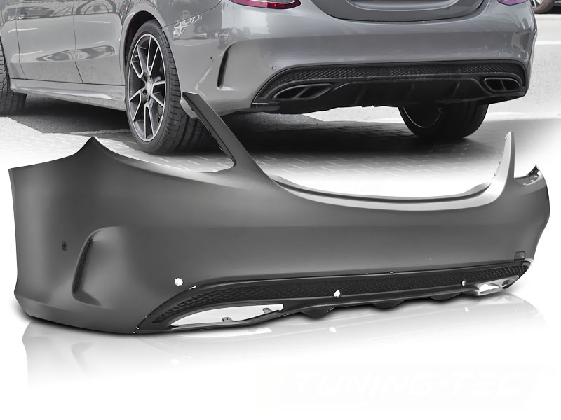 Bakre Støtfanger Mercedes W205 14-18 Sport PDC