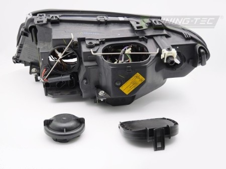Frontlykter BMW E46 03-06 Coupé/Cabrio Xenon Angel Eyes Svart – for xenon – bilde 4 av 4
