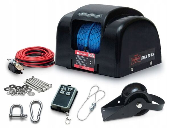Elektrisk Ankervinsj Dragon Winch MS50 50lbs 12V 30,5m | Saltvann | LED – bilde 1 av 5