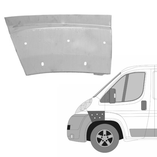 Reparasjonsplate Framskjerm Fiat Ducato 06-14 Venstre