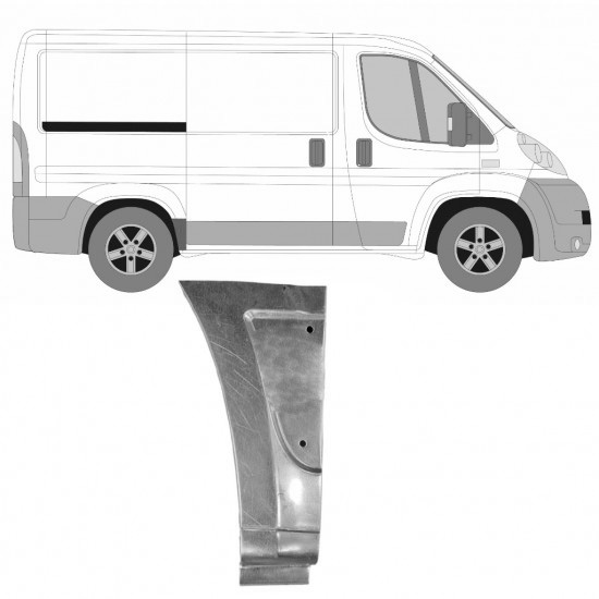 Reparasjonsplate Bakskjerm Fiat Ducato 06-14 Høyre