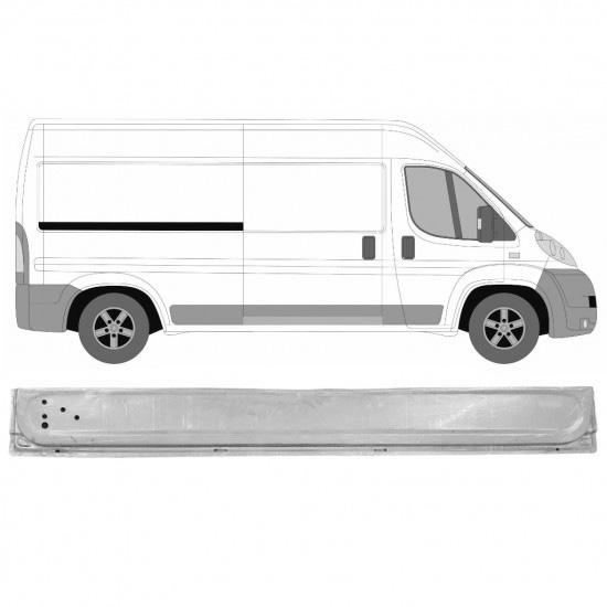 Reparasjonsplate Skyvedør Indre Fiat Ducato 06-14 Høyre