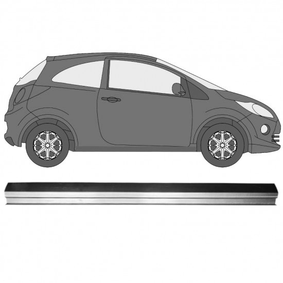 Reparasjonsplate Terskel Ford Ka 2008-2016 Venstre = Høyre