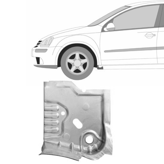 Reparasjonsplate For Terskelende Volkswagen Golf 5 03-09 Venstre