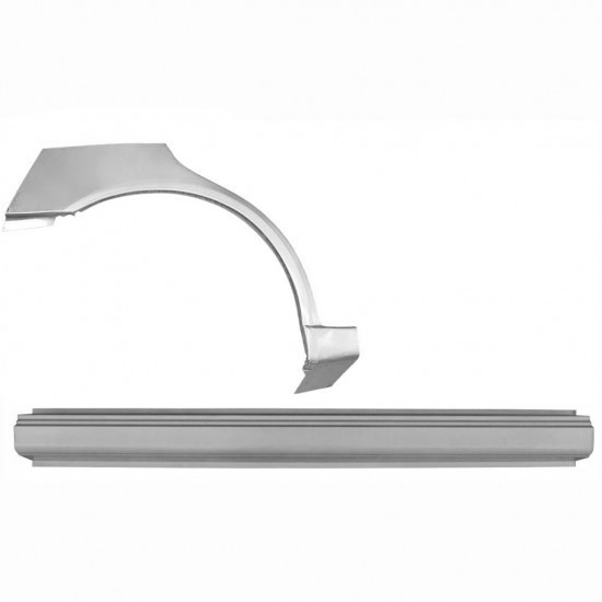 Reparasjonsplate Terskel Med Bakskjerm Lexus IS 200 98-05 Høyre Sett - Bilde 2