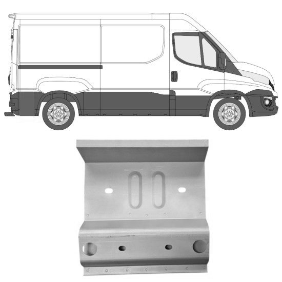 Reparasjonsplate Side Iveco Daily 14-16 Venstre = Høyre
