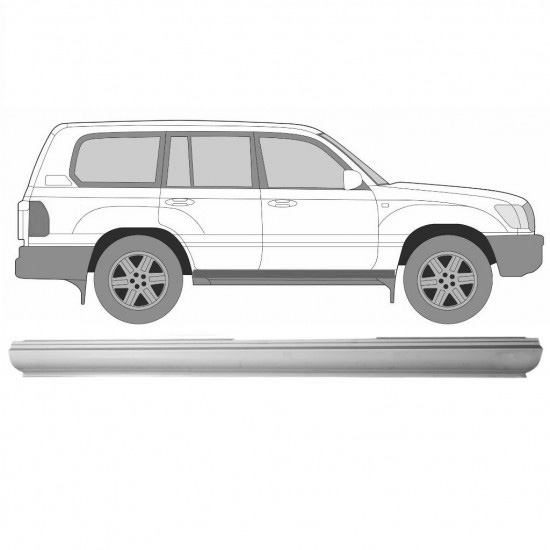 Reparasjonsplate Terskel Toyota Land Cruiser J100 1998-2007 Høyre