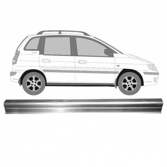 Reparasjonsplate Terskel Hyundai Matrix 2001-2010 Venstre = Høyre