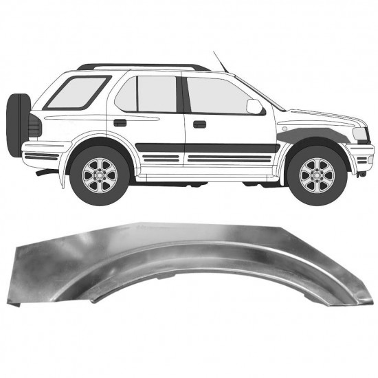 Reparasjonsplate Framskjerm Opel Frontera B 1999-2002 Høyre