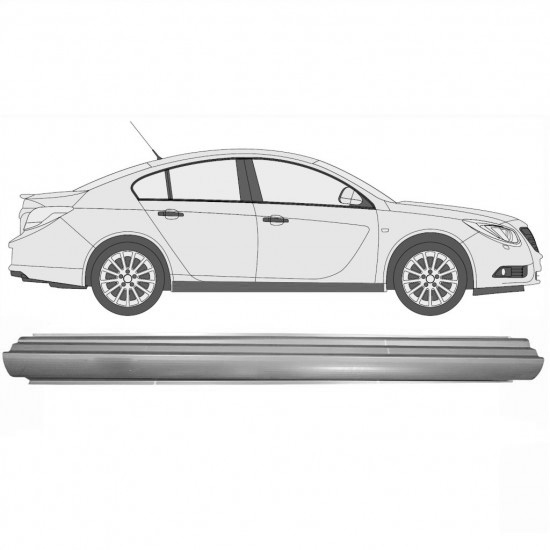 Reparasjonsplate Terskel Opel Insignia 2008-2017 Høyre