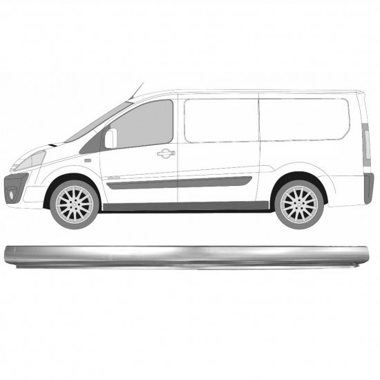 Terskel Fiat Scudo 07-16 Venstre