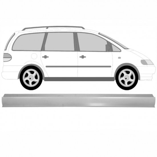 Reparasjonsplate Terskel VW Sharan Galaxy Alhambra 1995-2010 Venstre = Høyre