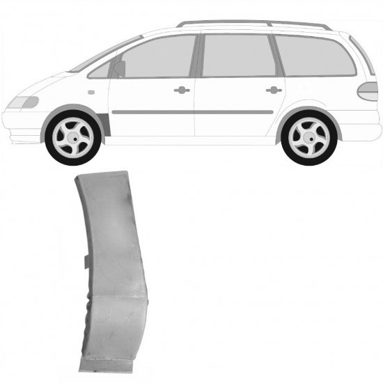 Reparasjonsplate Framskjerm VW Sharan Ford Galaxy 1995-2010 Venstre