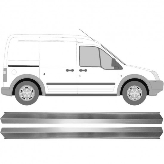 Reparasjonsplate Terskel Ford Transit Connect 03-13 Venstre = Høyre Sett