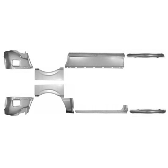 Sett Med Reparasjonsplater Mercedes Vito W639 03-14 Venstre+Høyre - Bilde 2