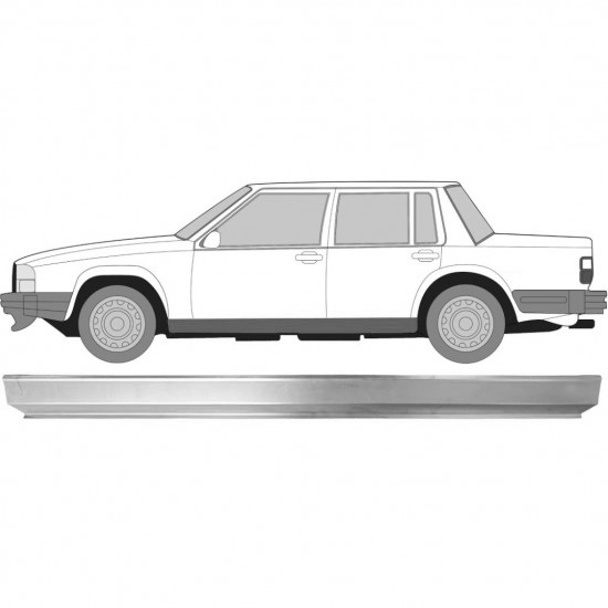 Reparasjonsplate Terskel Volvo 740 760 82-92 Venstre
