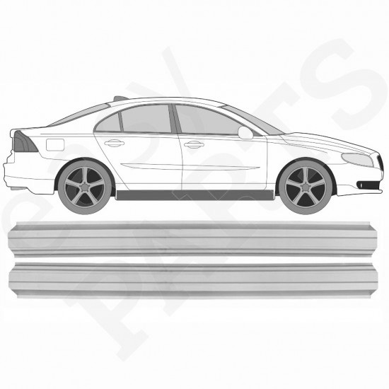 Reparasjonsplate Terskel Volvo S80 2006-2016 Venstre = Høyre Sett
