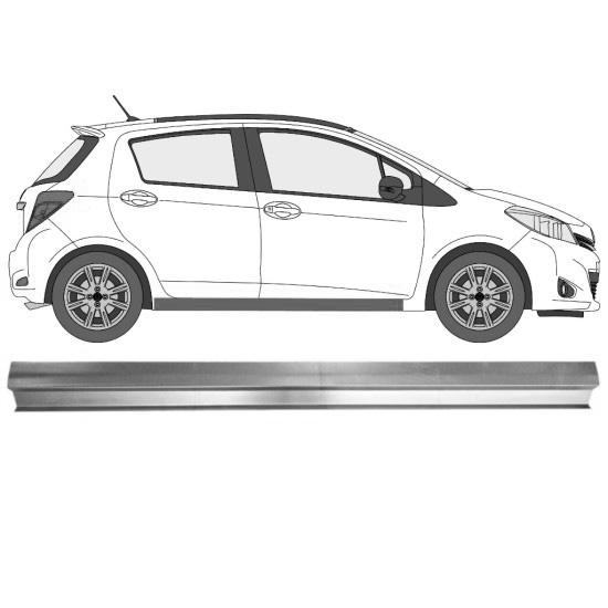 Reparasjonsplate Terskel Toyota Yaris 2011-2020 Høyre