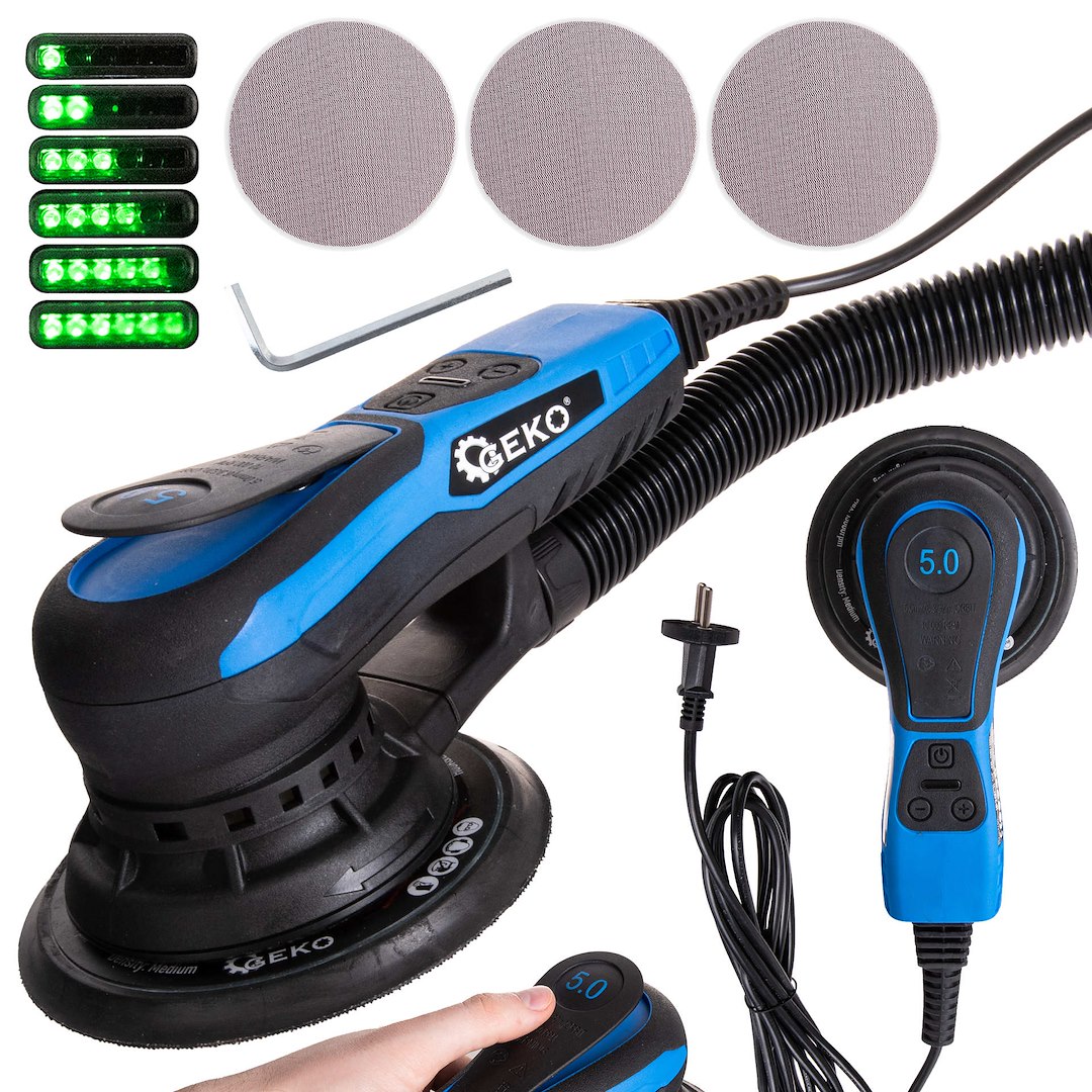 Børsteløs eksentersliper 150 mm 350 W med variabel hastighet - Bilde 11