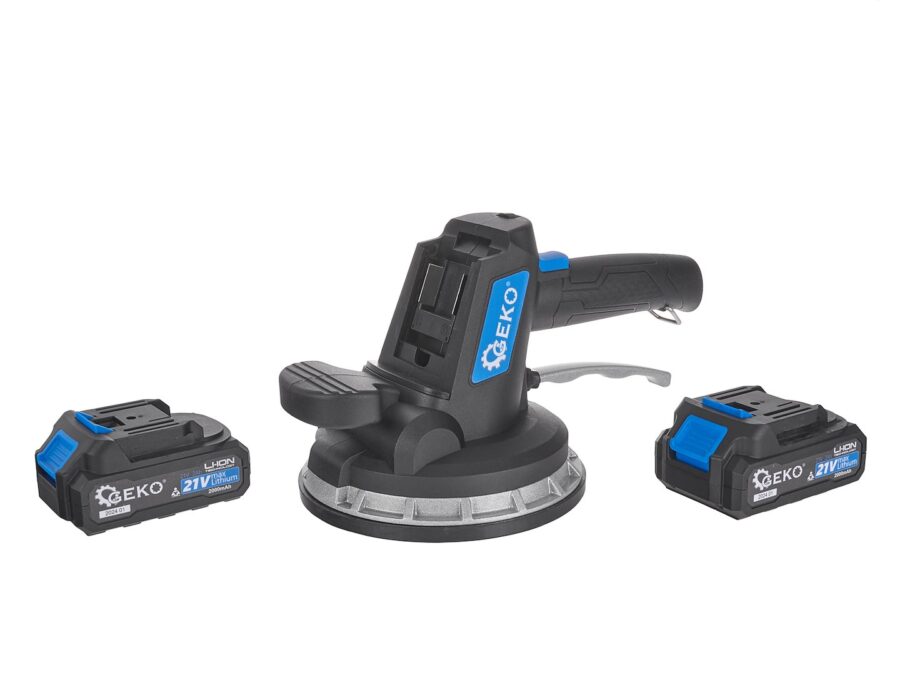 Vibrerende sugekopp for flislegging - sett med lader og 2x21V batterier – bilde 1 av 15