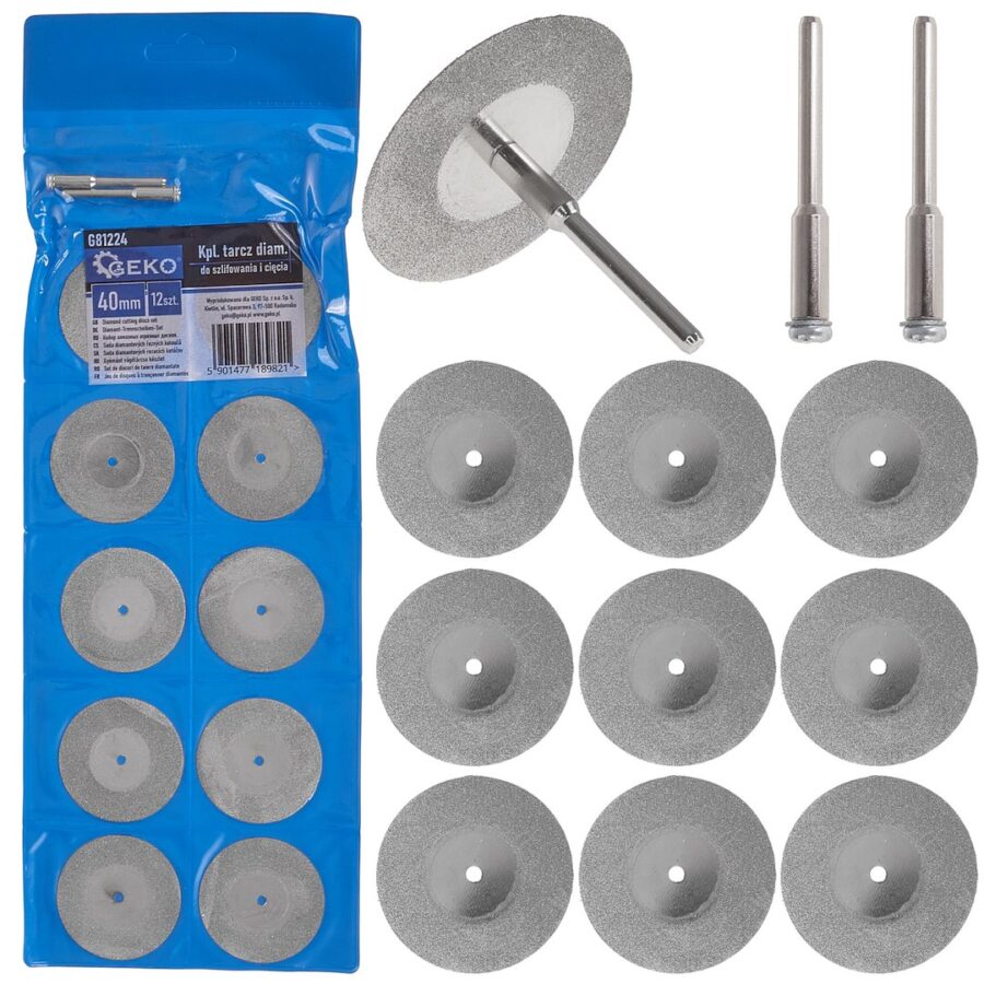 Sett med diamantslipe- og kutteskiver 40 mm 12 stk. – bilde 6 av 6