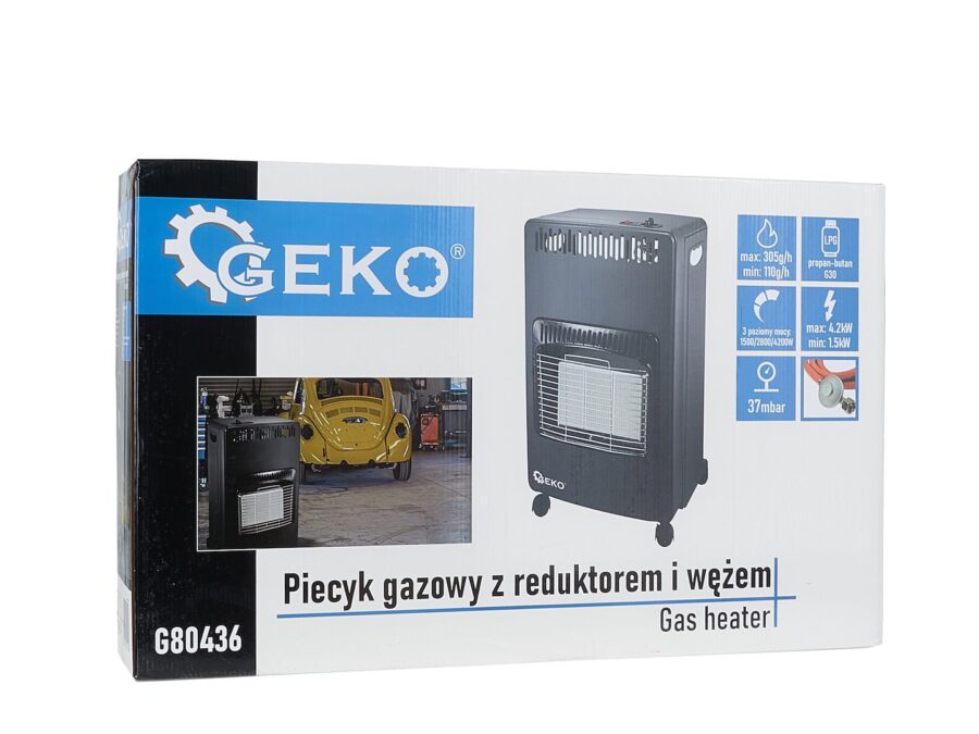 Gasskomfyr Med Reduksjonsventil Og Slange 4,2 Kw – Type 2 – bilde 10 av 14