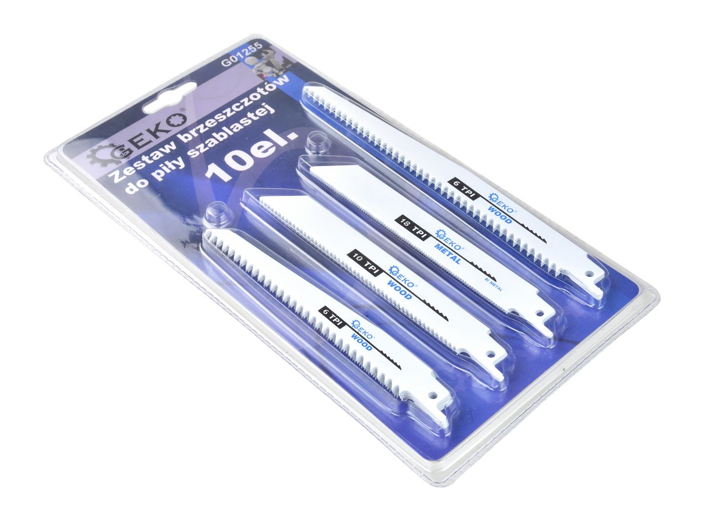 Sett med 10 bajonettsagblad