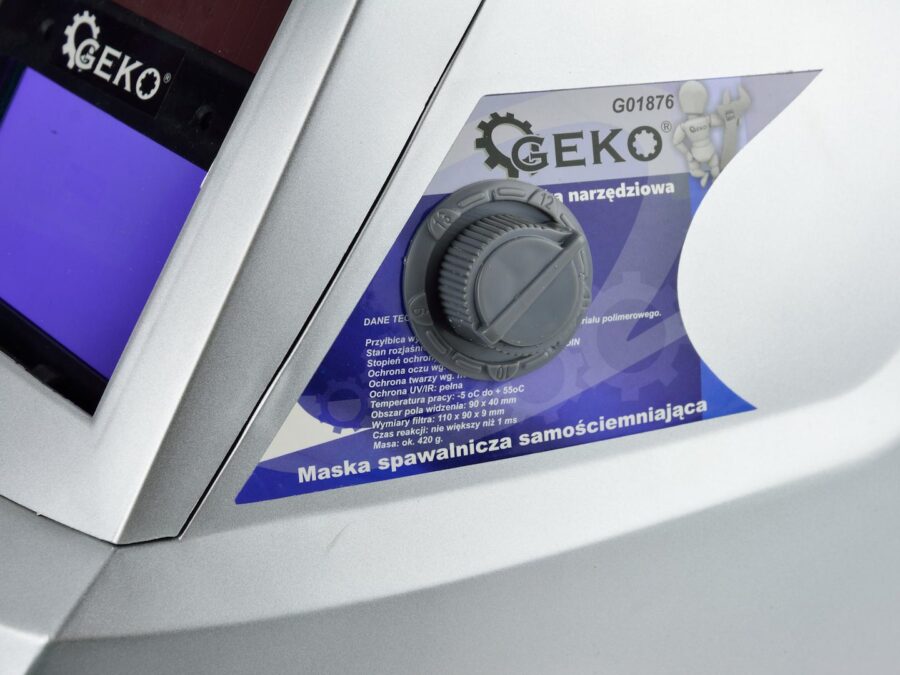 Profi Grå Sveisemaske Med Automatisk Mørklegging – bilde 5 av 8