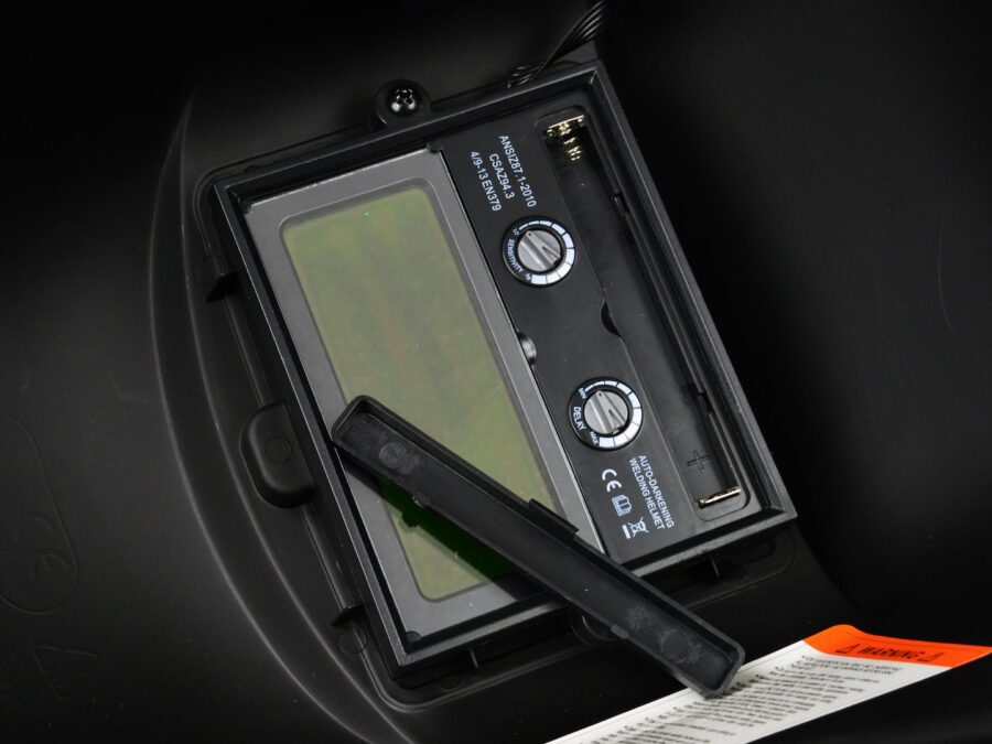 Profi Grå Sveisemaske Med Automatisk Mørklegging – bilde 4 av 8