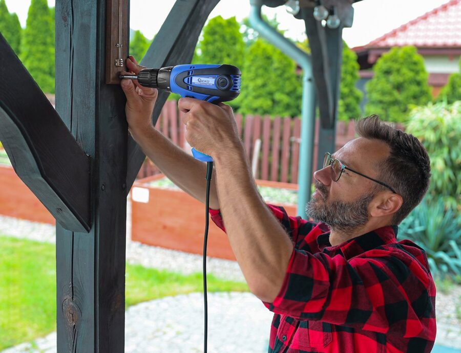 230V 10mm LED trådløs skrutrekker/Geko – bilde 1 av 10