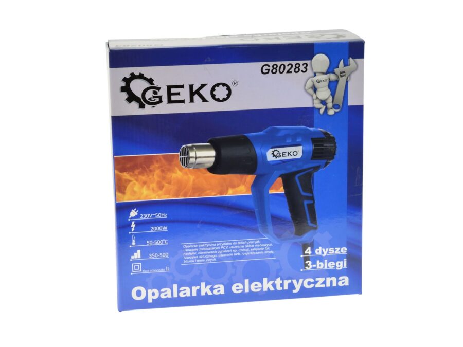 Elektrisk varmepistol 2000W 3 hastigheter + dyser – bilde 1 av 8