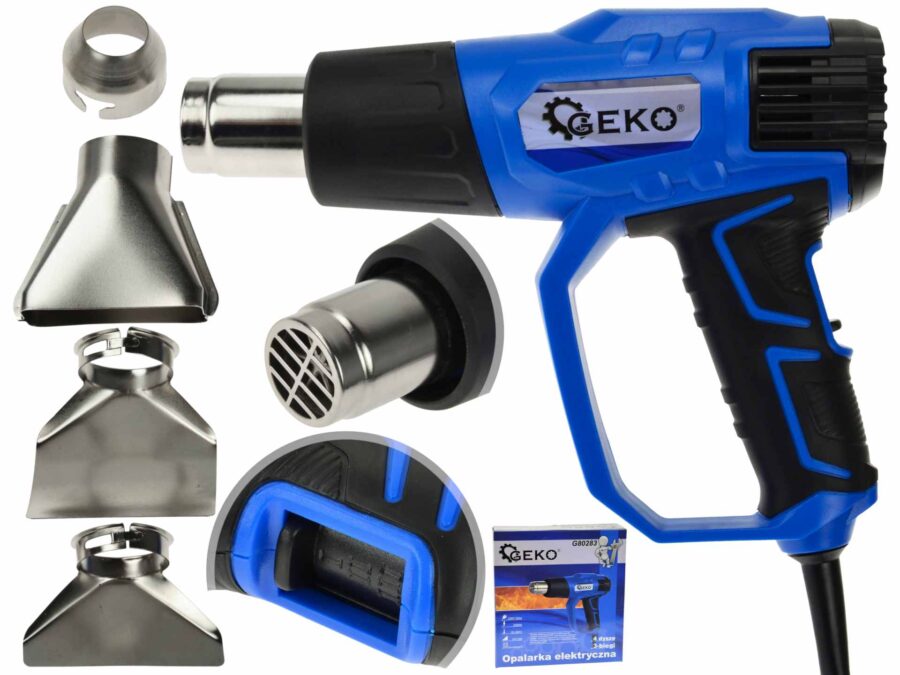 Elektrisk varmepistol 2000W 3 hastigheter + dyser – bilde 7 av 8