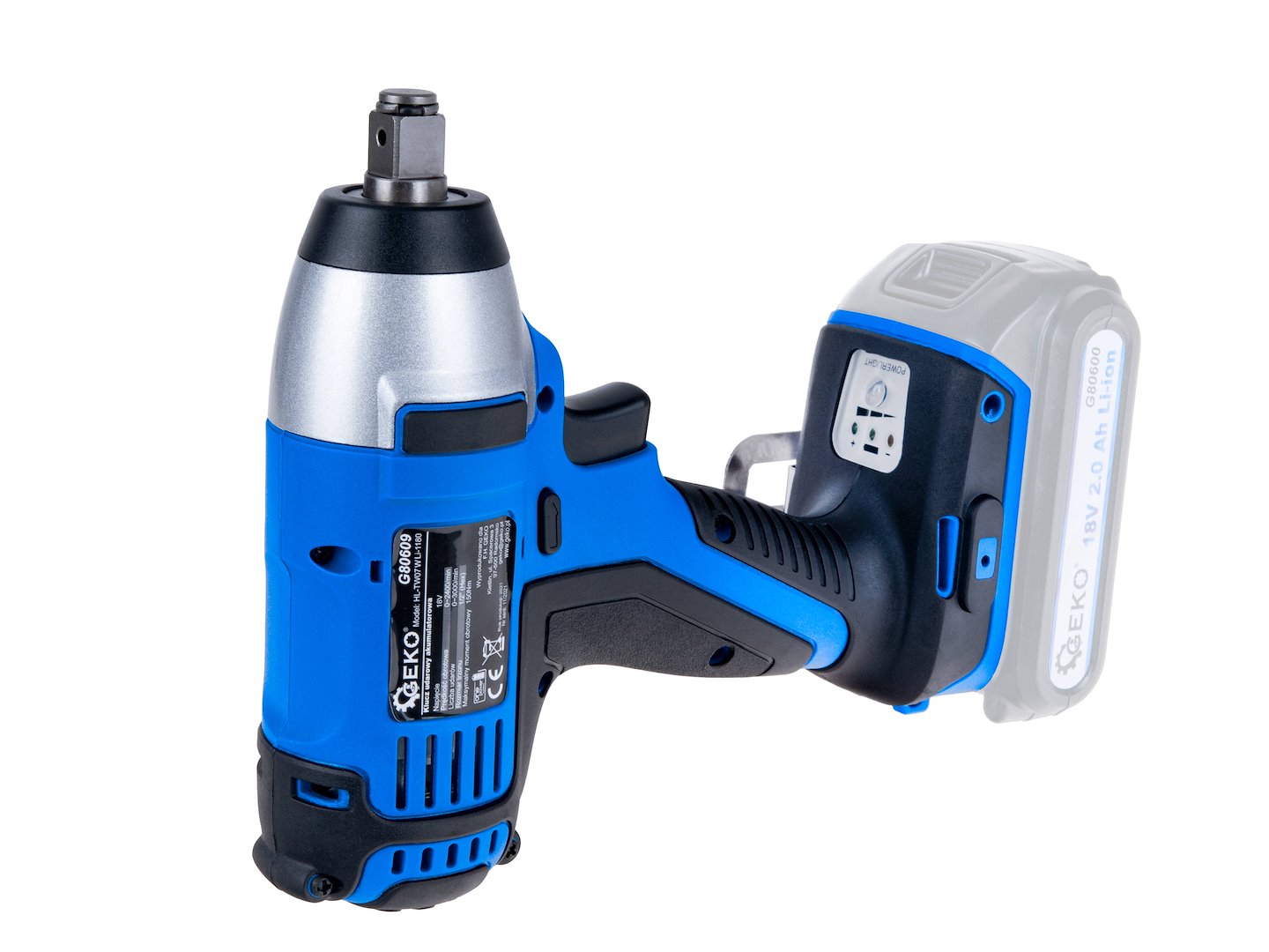 18V Li-Ion 1/2" batteridrevet muttertrekker - Bilde 10