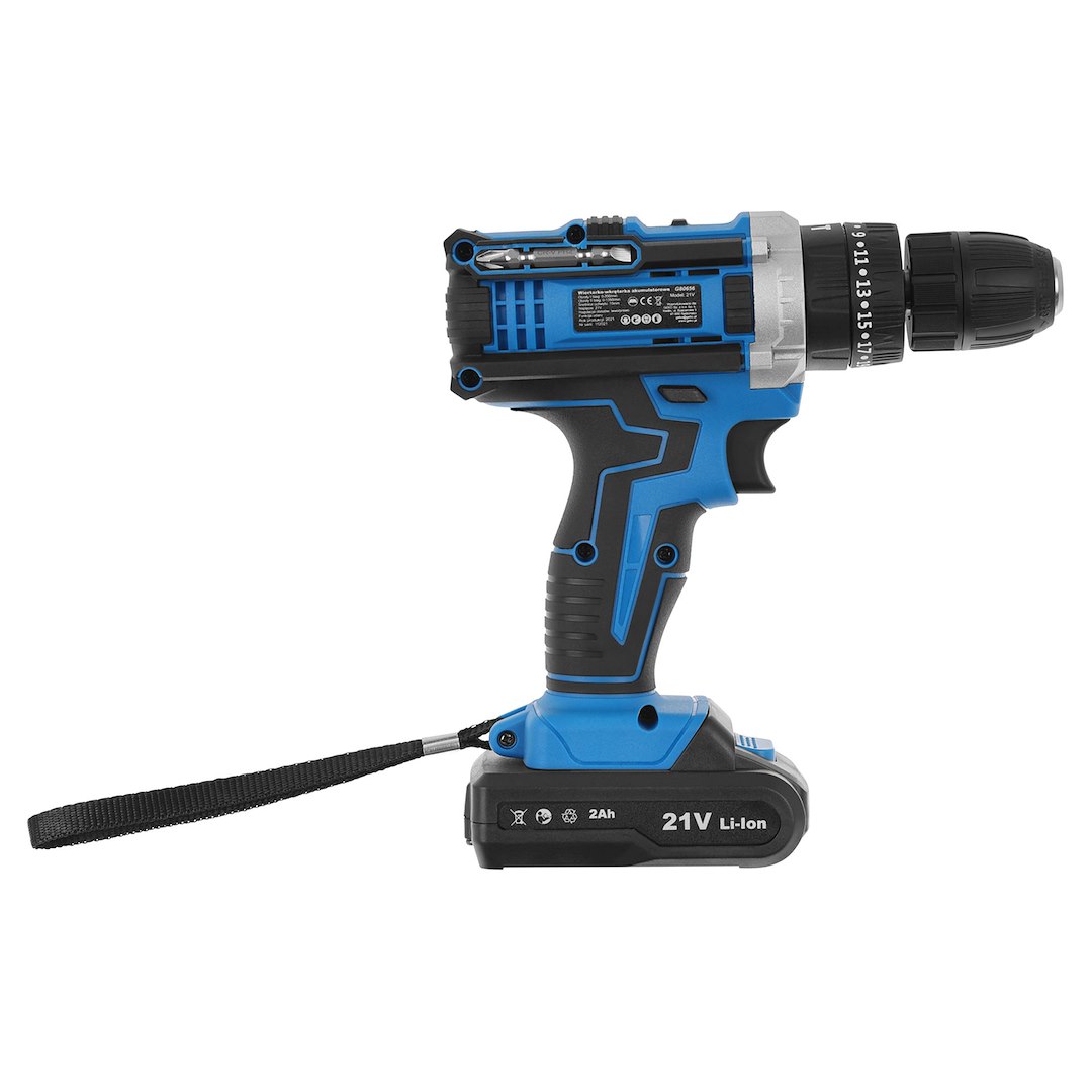 21V slagdrill med 2x 2Ah batteri - Bilde 25