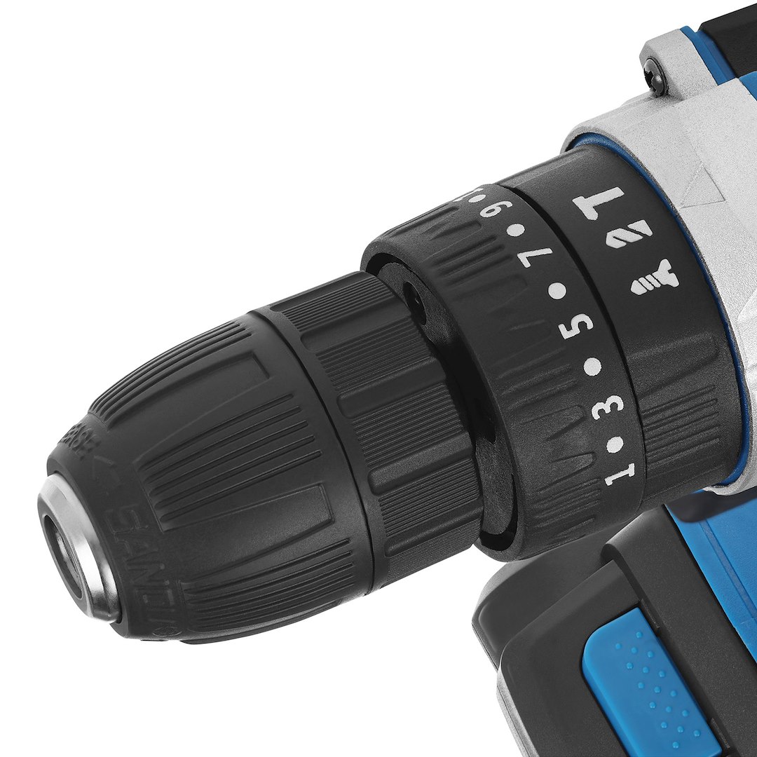 21V slagdrill med 2x 2Ah batteri - Bilde 24