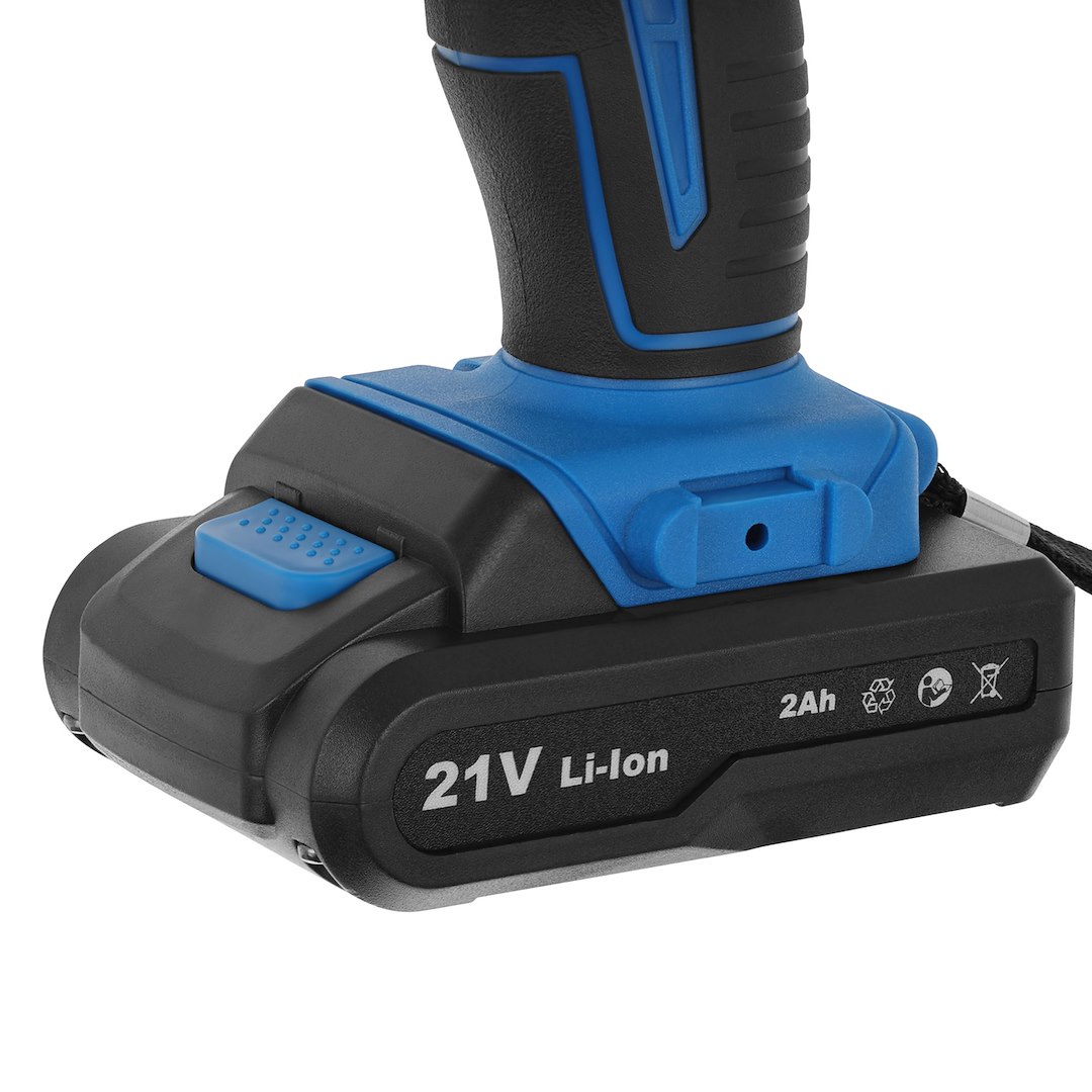 21V slagdrill med 2x 2Ah batteri - Bilde 10