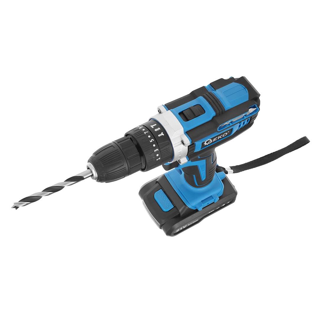 21V slagdrill med 2x 2Ah batteri - Bilde 6