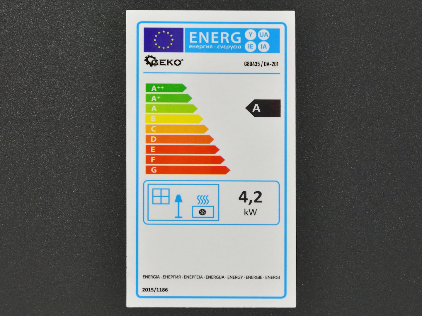 Gasskomfyr Komplett Med Reduksjonsventil Og Slange - Bilde 4