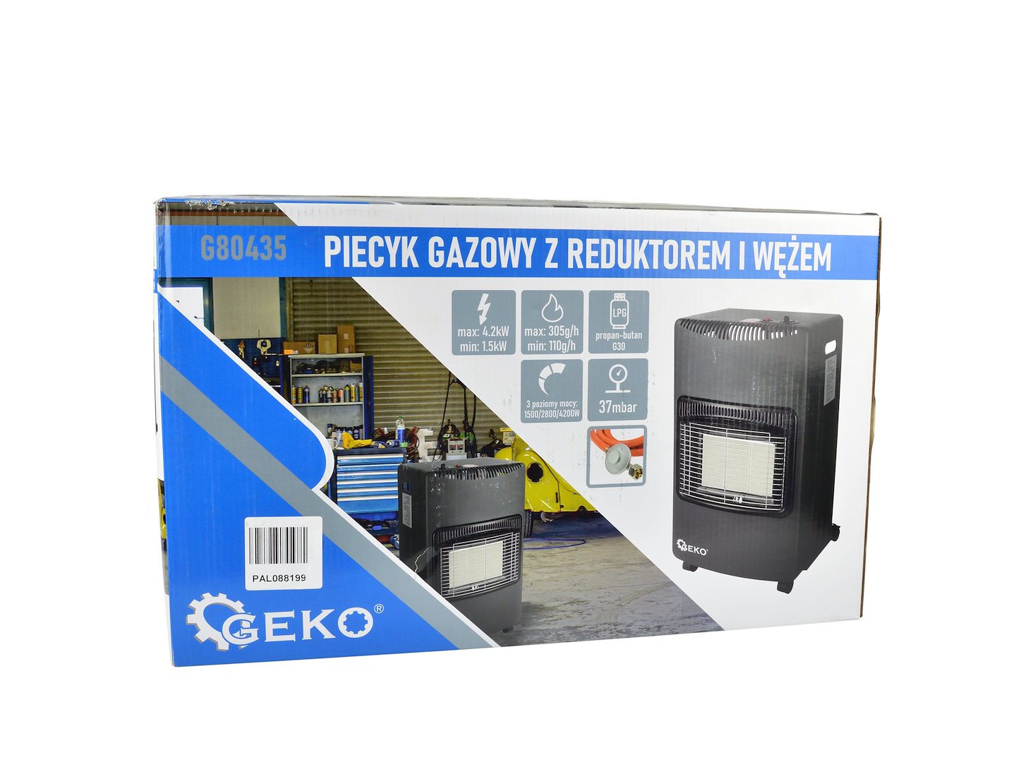 Gasskomfyr Komplett Med Reduksjonsventil Og Slange - Bilde 5