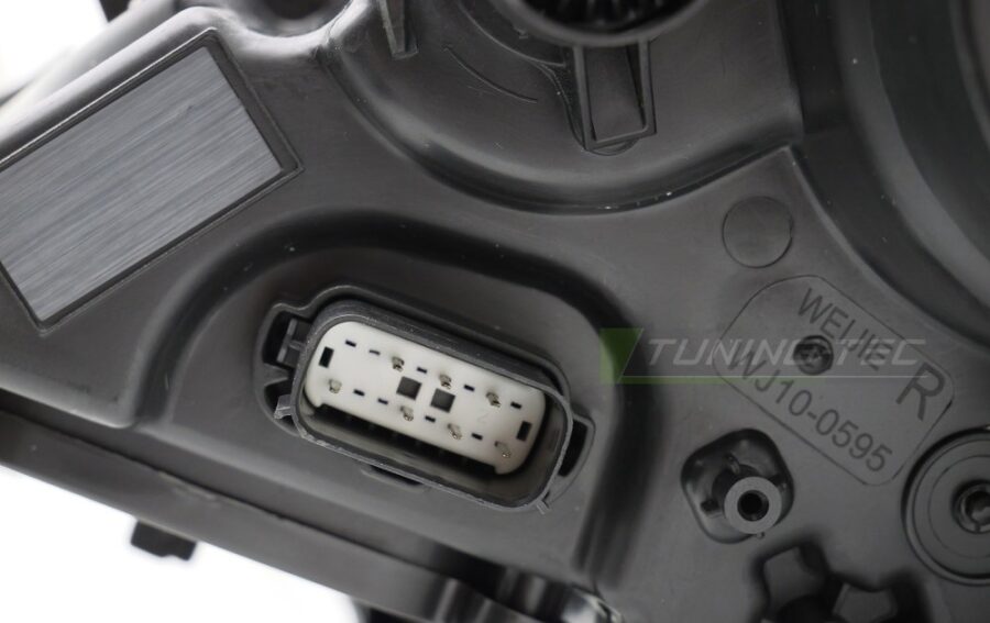 Frontlykter Ford Mustang 14-17 Xenon LED Svart – bilde 3 av 4