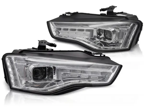 Frontlykter Audi A5 11-16 Led Led Chrome Seq