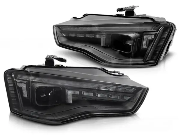 Frontlykter Audi A5 11-16 Led Led Black Seq