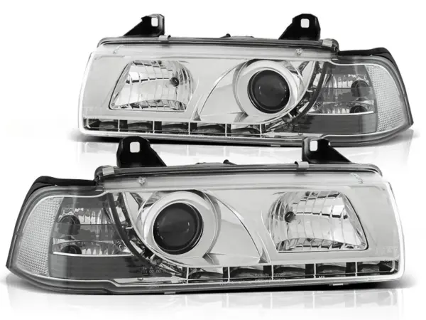 Frontlykter Bmw E36 12.90-08.99 Daylight Chrome – bilde 2 av 2