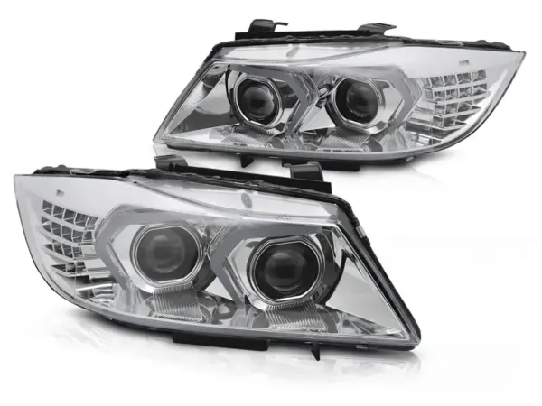 Frontlykter Bmw E90/E91 Lci 09-11 Xenon Afs Led Krom – bilde 2 av 2