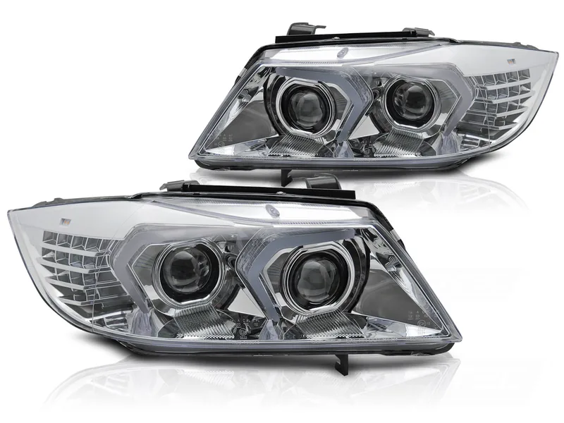 Frontlykter Bmw E90/E91 05-08 Full Led Krom - Bilde 2