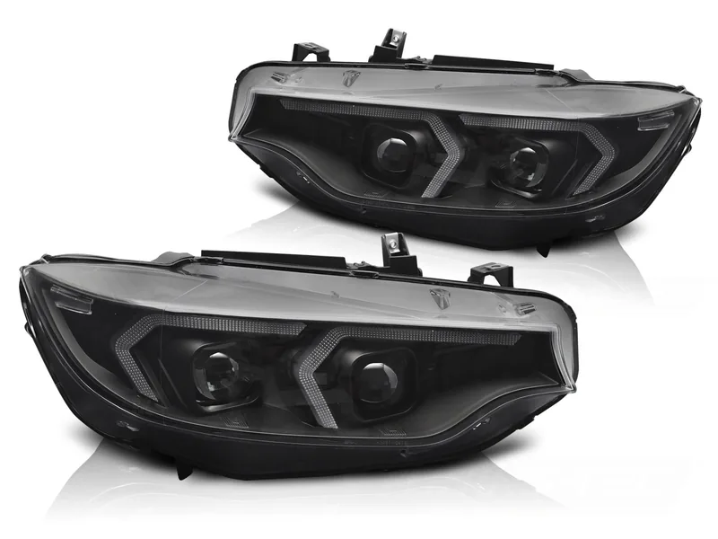 Frontlykter Bmw F32/F33 13-17 Xenon Sort - Bilde 2